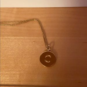 Gold Kate Spade C Necklace